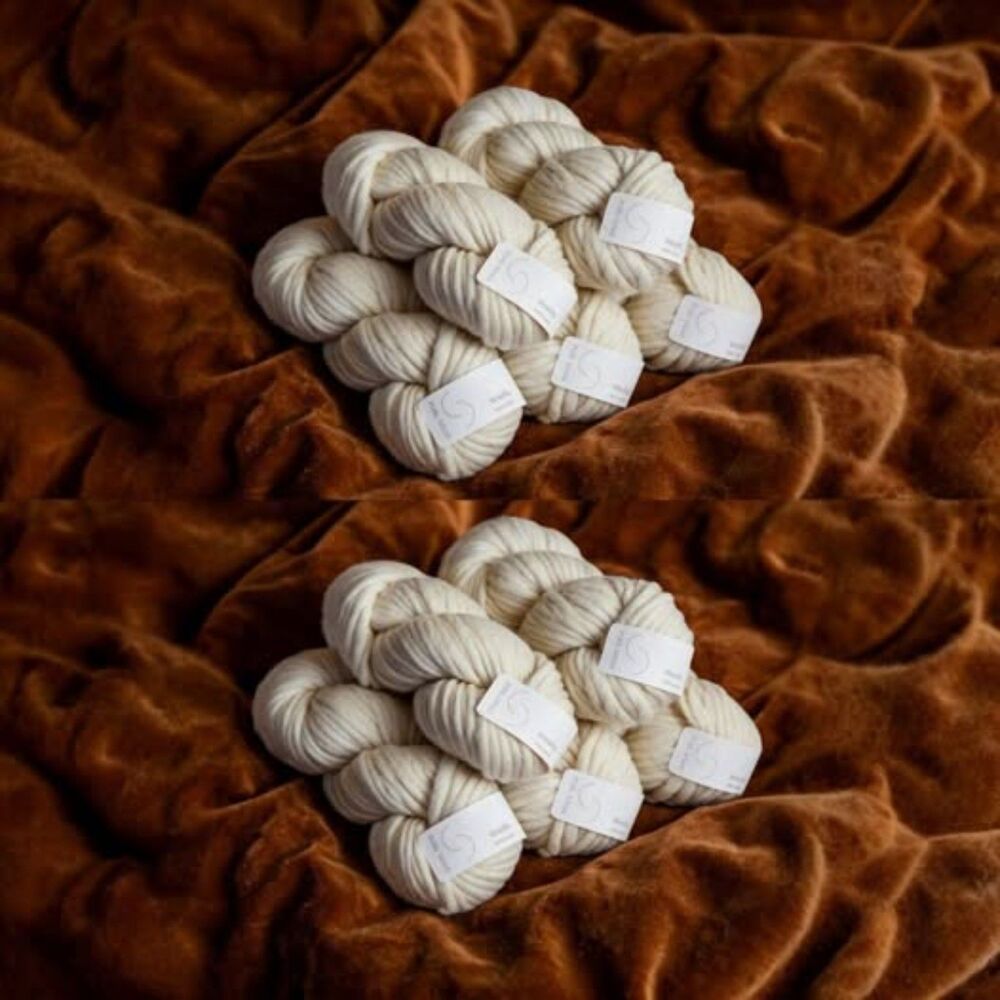10 Skeins of Purl Soho Heirloom White Woolly Wool Bundle